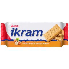 ÜLKER İkram Fındıklı Kremalı Bisküvi 84g (24 adet olarak koli ile satılır)