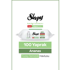 SLEEPY Yüzey Temizleme Havlusu 100 Adet Ananas