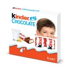KINDER Chocolate 4 Parça 5g (20 adet olarak koli ile satılır)