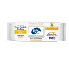 SOFT PLUS Yüzey Temizleme Havlusu 100 Adet Limon