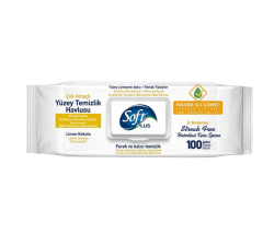 SOFT PLUS Yüzey Temizleme Havlusu 100 Adet Limon