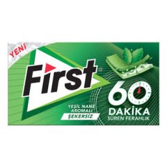 FIRST 60 Dakika Yeşil Nane Aromalı 27gr (12 adet olarak koli ile satılır)