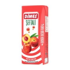 DİMES Şeftalili Meyve Nektarı 200ml (27 adet olarak koli ile satılır)