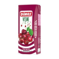 DİMES Vişneli Meyve Nektarı 200ml (27 adet olarak koli ile satılır)
