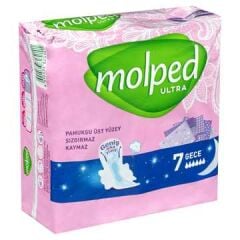 MOLPED Anatomik Gece Hijyenik Ped Tekli 7 Adet