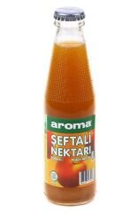 AROMA Şeftali Meyve Suyu 200ml Cam (24 adet olarak koli ile satılır)