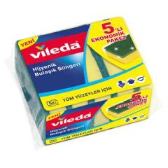 VILEDA Klasik Sünger Düz 5 Ad.