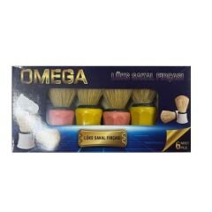 OMEGA Lüks Sakal Fırçası 6 Adet
