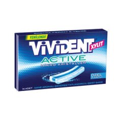 VIVIDENT Cüzdan 33gr Active / Nane (18 adet olarak koli ile satılır)