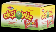 SAADET Ekşi Yüz Tekli Sakız Tutti Frutti 100’lü