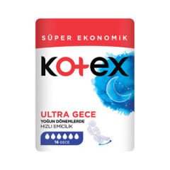 KOTEX Gece Ultra Ped 16'lı