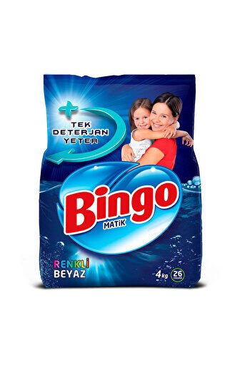 BİNGO Matik Renkli ve Beyaz 4kg