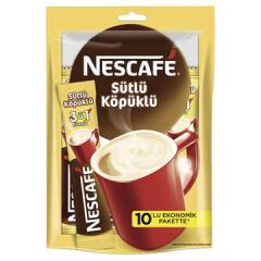 NESCAFE Tek İçimlik 3en1 Süt Köpüklü 10lu