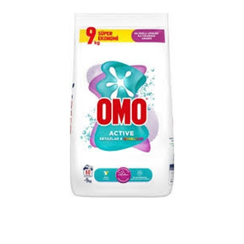 OMO Matik Active Beyazlar ve Renkliler 9kg