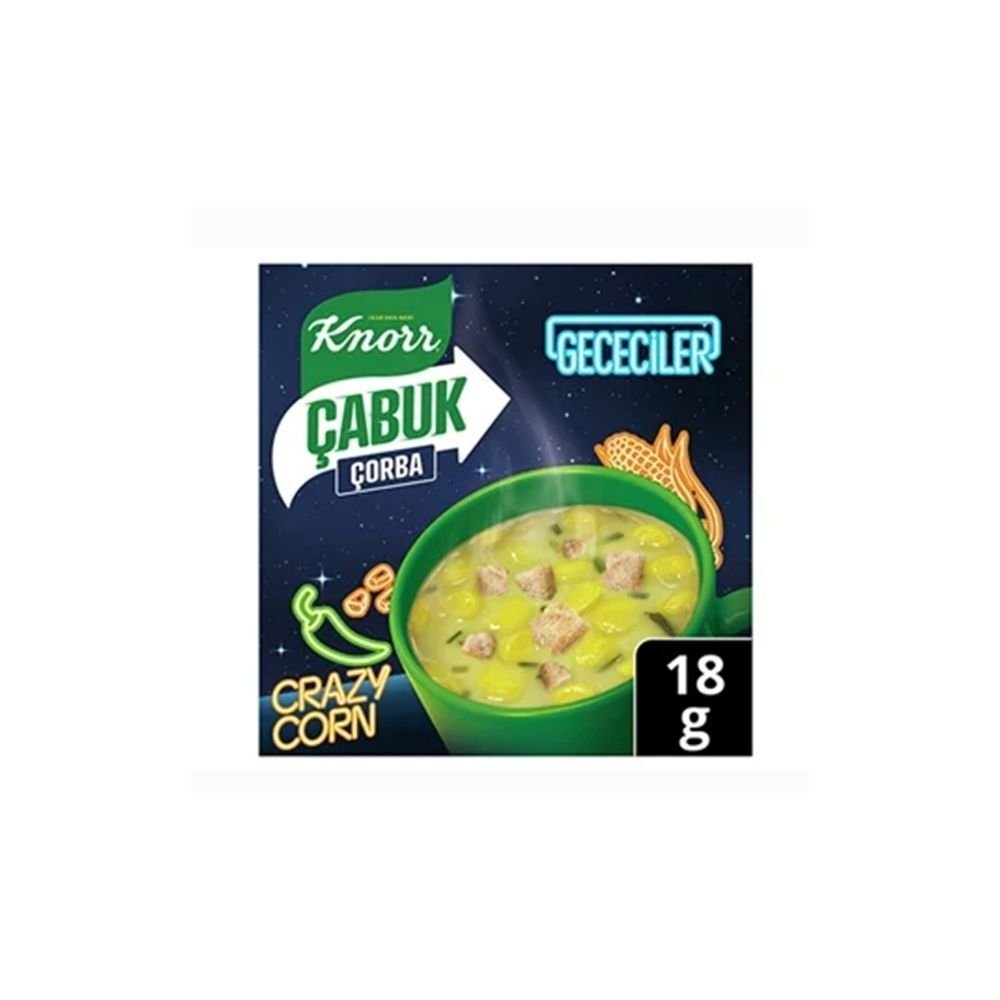 KNORR Crazy Corn Çabuk Çorba 18g (24 adet olarak koli ile satılır)