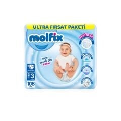 MOLFIX 3 Midi Ultra Fırsat Paketi 108 Adet