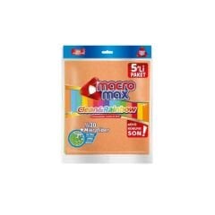 MACRO MAX %30 Microfiber Temizlik Bezi 5’li