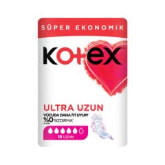KOTEX Uzun Ultra Ped Kanatlı 18'li