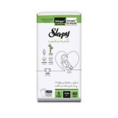 SLEEPY NATURAL No:5 2'li Jumbo Çocuk Bezi 40 Adet