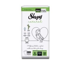 SLEEPY NATURAL No:6 2'li Jumbo Çocuk Bezi 32 Adet