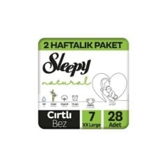 SLEEPY NATURAL No:7 2'li Jumbo Çocuk Bezi 28 Adet