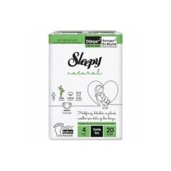 SLEEPY NATURAL No:4 Compact Çocuk Bezi 20 Adet