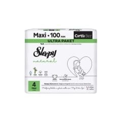 SLEEPY NATURAL No:4 Ultra Paket Çocuk Bezi 100 Ade