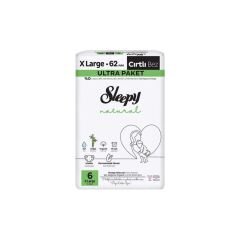 SLEEPY NATURAL No:6 Ultra Paket Çocuk Bezi 62 Adet