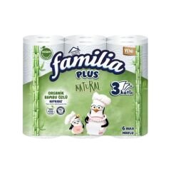 FAMILIA Havlu Natural 6 Rulo