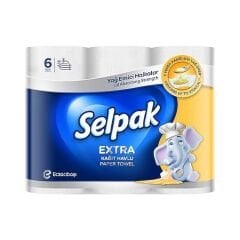 SELPAK Havlu 6 Rulo Extra Yağ Emici
