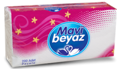 MAVİ BEYAZ Peçete 24x25 200 Adet