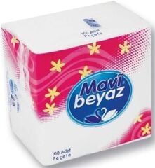 MAVİ BEYAZ Peçete 30x30 100 Adet