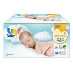 UNI BABY Yeni Doğan Islak Mendil 3x40 Adet