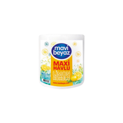 MAVİ BEYAZ Maxi Havlu Limon Kokulu