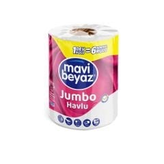 MAVİ BEYAZ Jumbo Havlu