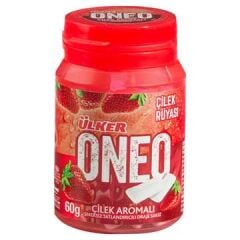 ÜLKER Oneo Çilek Bottle Sakız 60gr (12 adet olarak koli ile satılır)