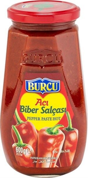 BURCU Ev Tipi Acı Biber Salçası 600g